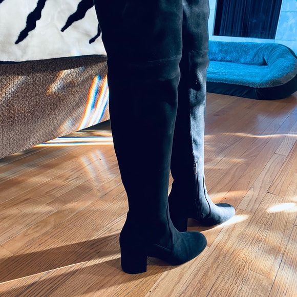 SAM EDELMAN VARONA BLACK STRETCH SUEDE - Picture 6 of 11